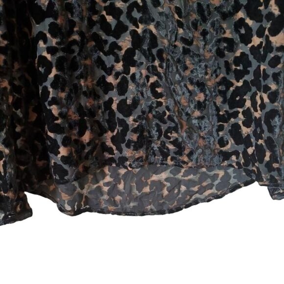 Guess |  Leopard Animal Print Blouse - Picture 4 of 7